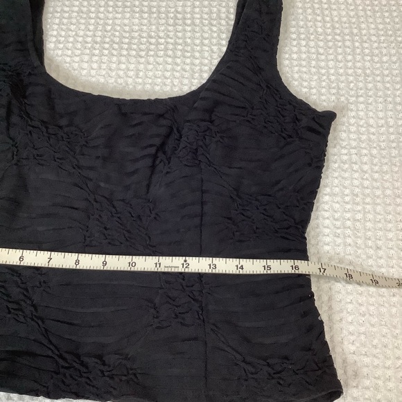 JS Collections Black sleeveless Top Size 14 (W144) - Picture 9 of 10